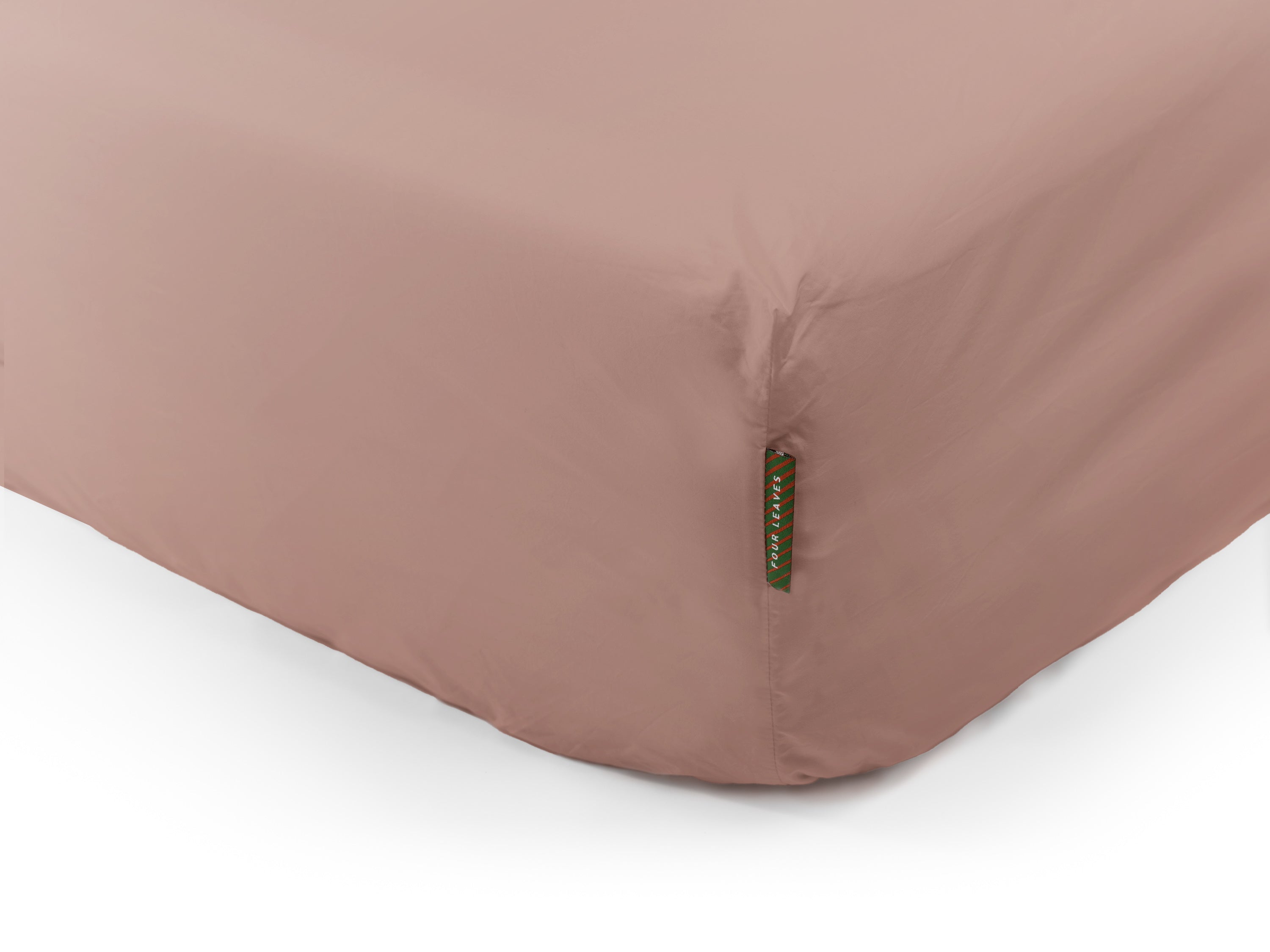 Bundala percale fitted sheet (pink)